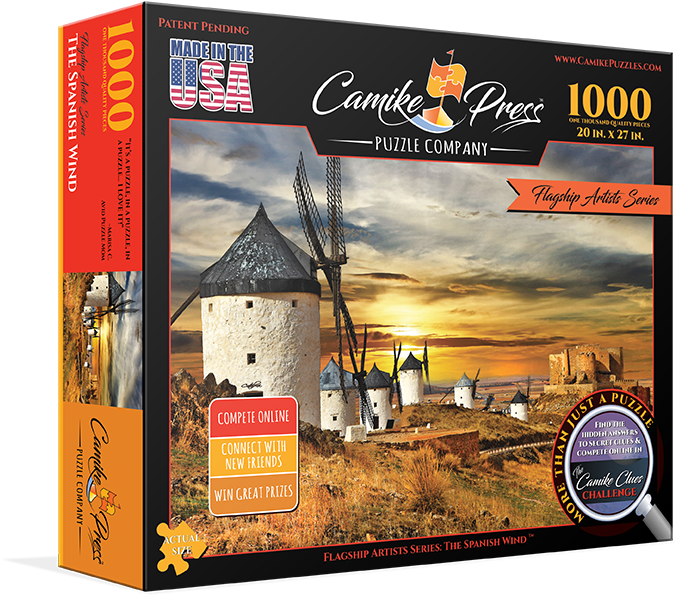 The Spanish Wind 1000 Piece Jigsaw Puzzle - Camike Press Puzzle Company Multipack 1000 Piece Jigsaw (732x645), Png Download