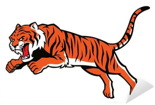 Jumping Tiger (400x400), Png Download