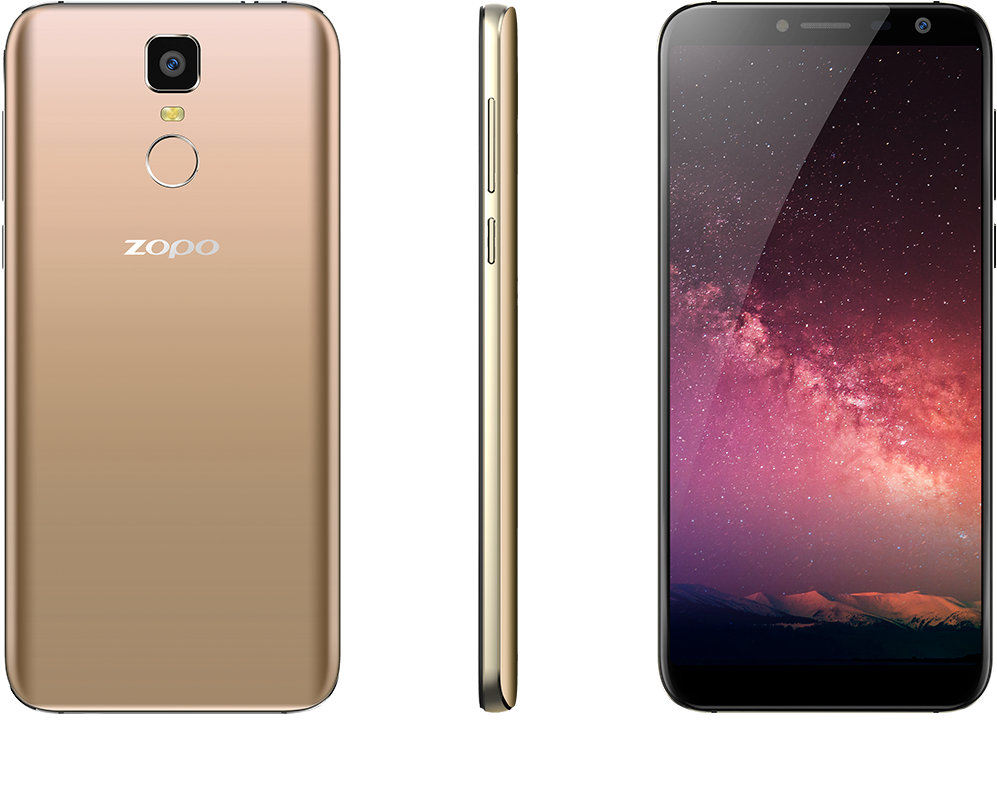 On The Camera Front, They Pack An 8mp Primary Camera - Zopo Z5000 Gold (996x809), Png Download