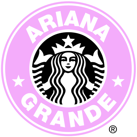 Starbucks Png Logo - Ariana Grande Starbucks Logo (450x450), Png Download