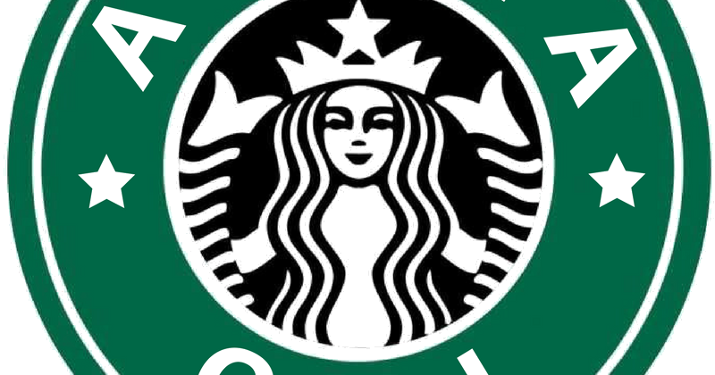 Sorority Starbucks Logos // Digital Downloads - Editable Starbucks Cup Template (800x420), Png Download