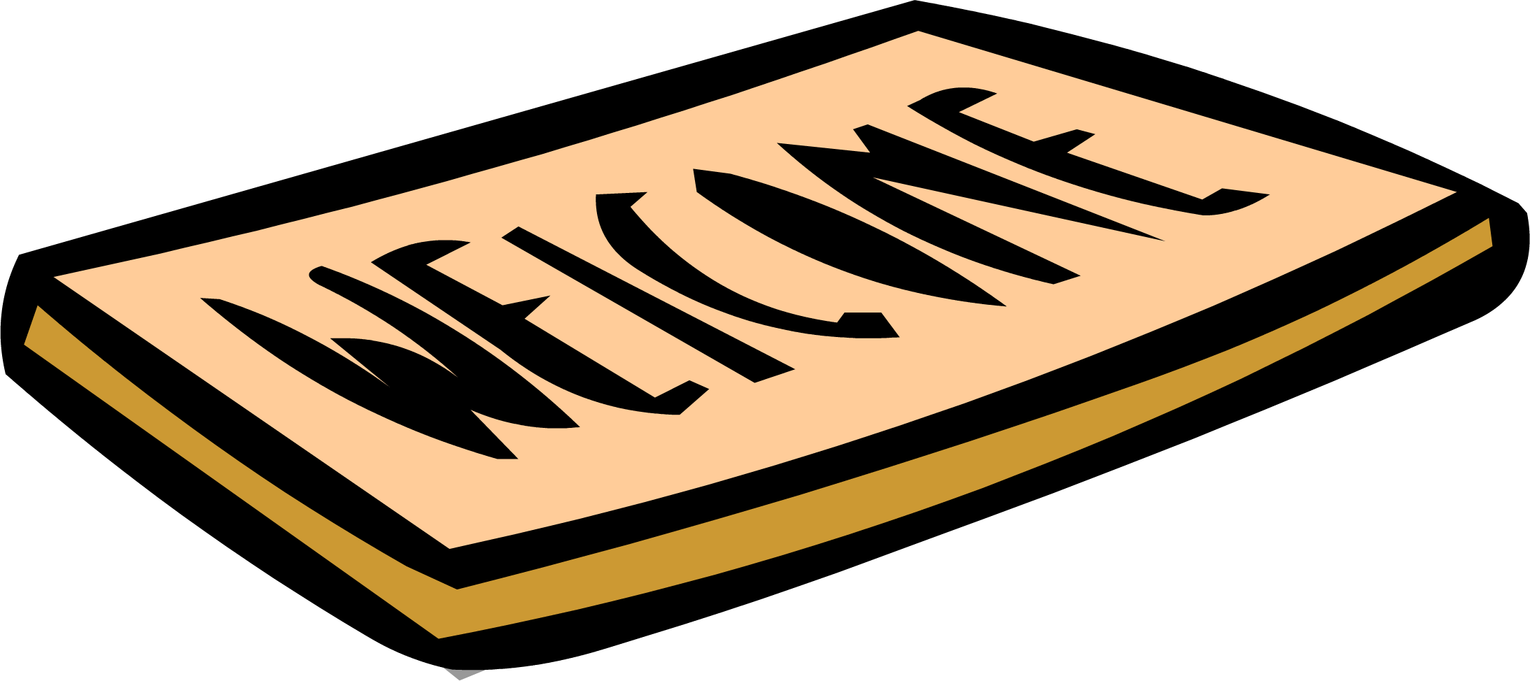 Welcome Mat Sprite 003 (2186x974), Png Download