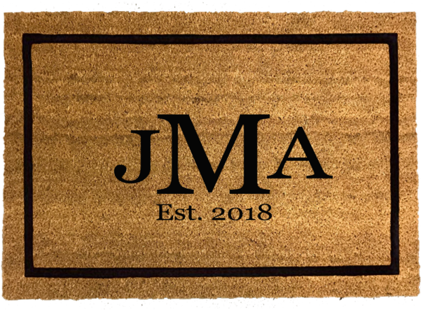 Single Border - Door Mats (600x600), Png Download