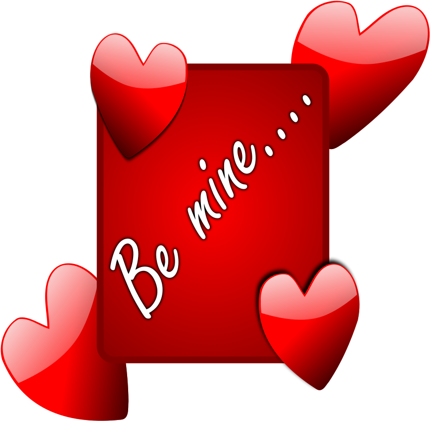 Love You Be Mine Clipart Png - Love You Photos Free Download (600x587), Png Download