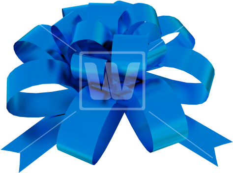 Blue Bow Ornament - Stock Illustration (550x366), Png Download