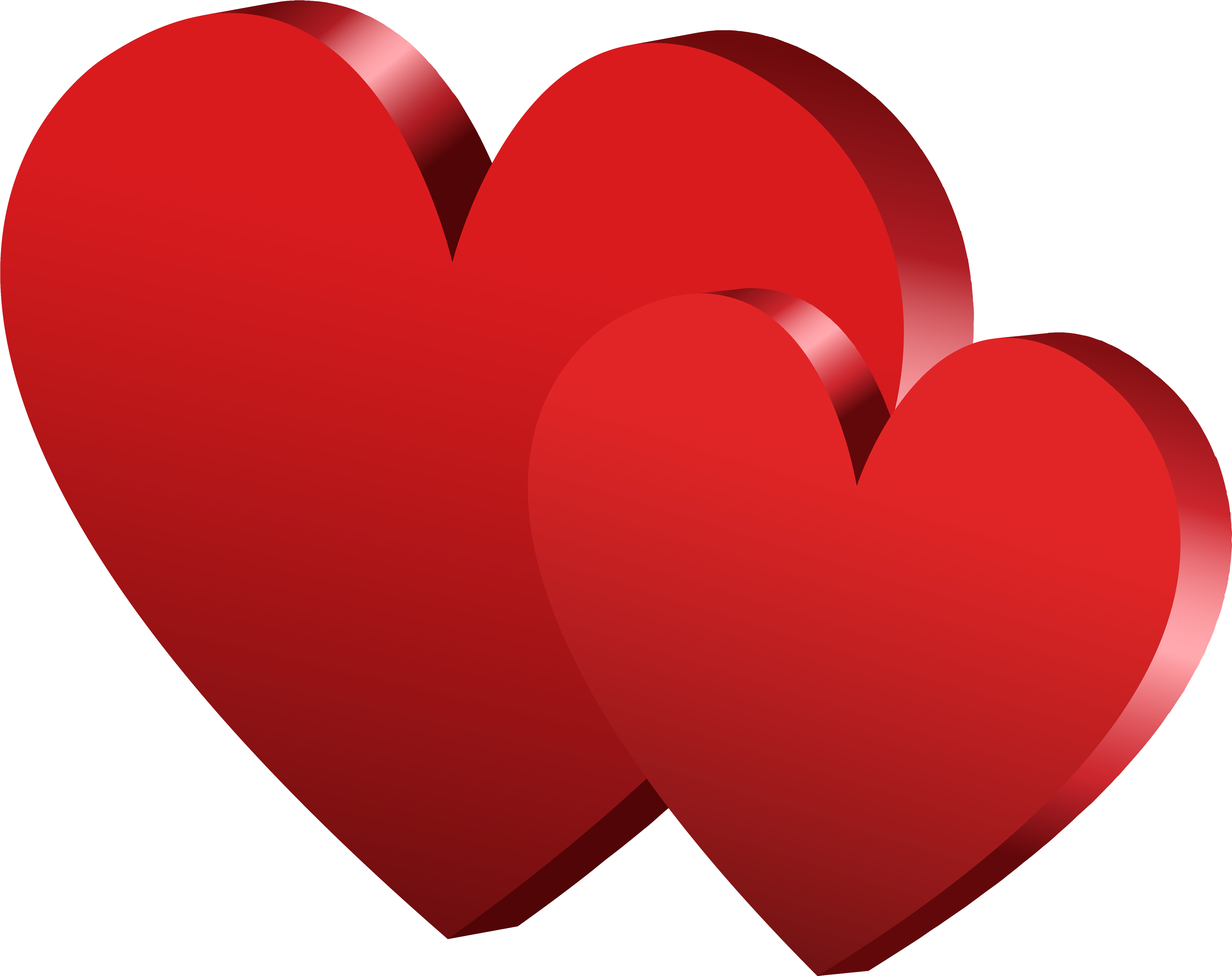 Red Hearts Png Clipart Clipart Gallery Red Love (5000x3960), Png Download