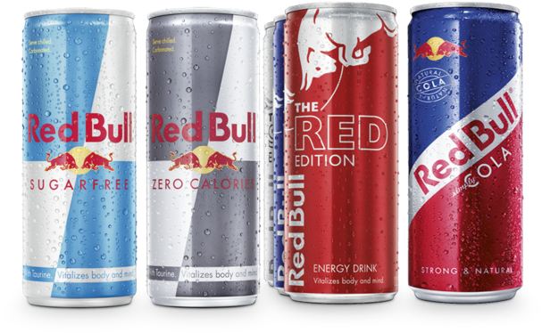 In Case Of Red Bull, Since It Makes Only Beverages, - Red Bull Energy Drink Sugar Free 4x250ml (625x374), Png Download