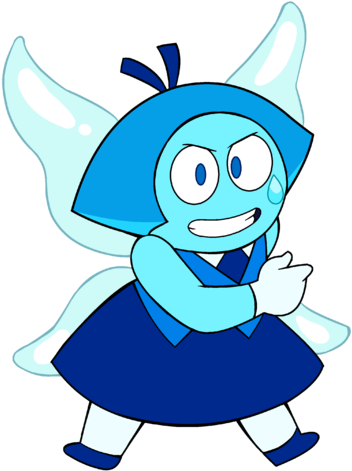 Aquamarine Bow - Steven Universe Aquamarine Flying (403x480), Png Download