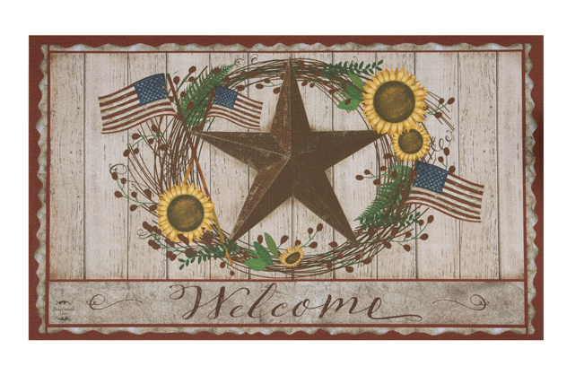 Autumn Welcome Barnstar Doormat (650x650), Png Download