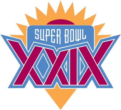 Printable Super Bowl 29 Logo Printable Version - Super Bowl Xxix (400x375), Png Download
