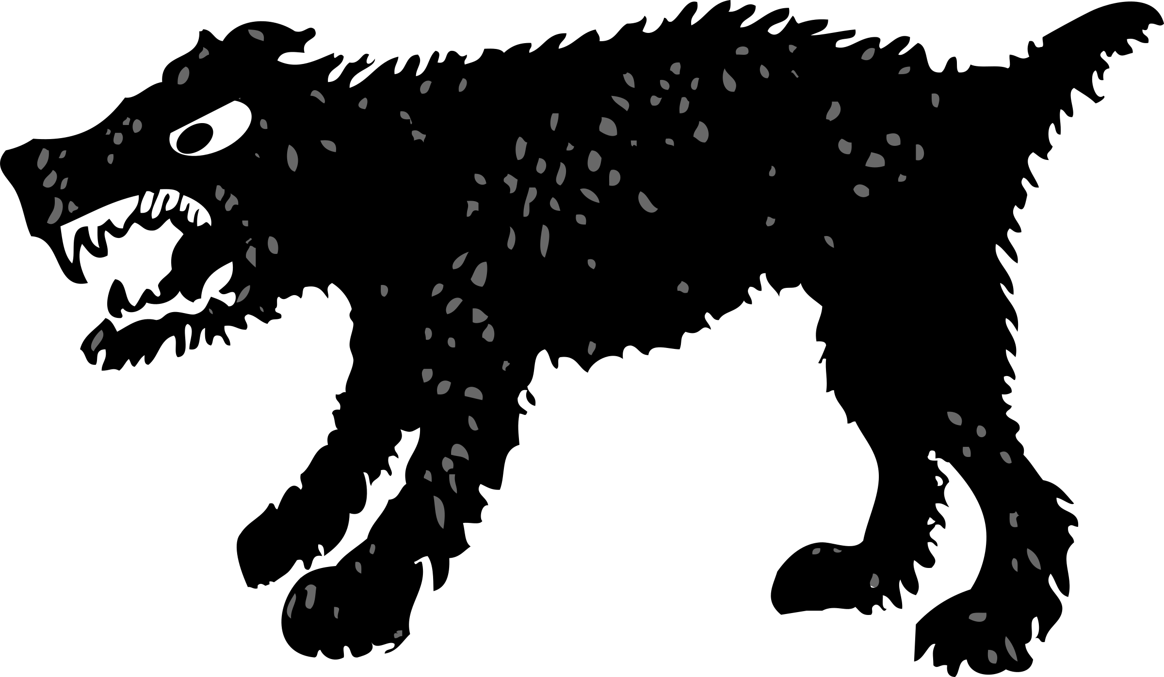 This Free Icons Png Design Of Angry Dog (2400x1397), Png Download