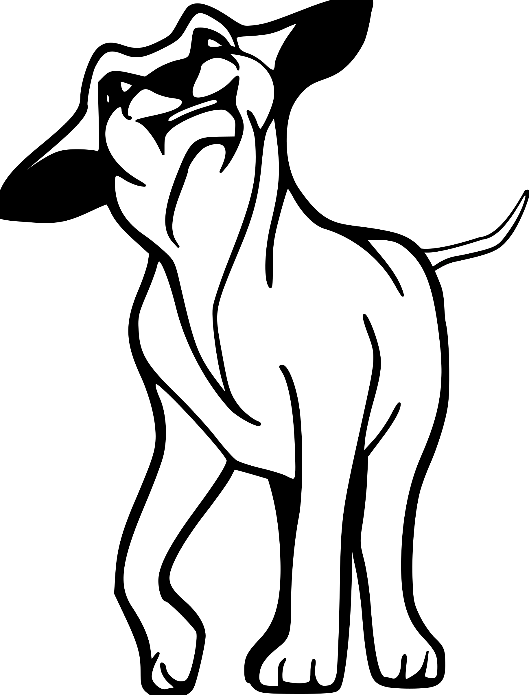 Angry Dog - Dog (762x1000), Png Download