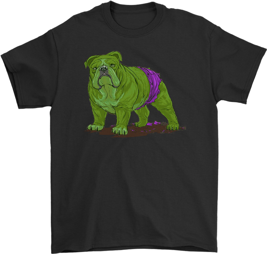 Download Hulk Bulldog An Always Angry Dog Not Shirts - Minnie Mouse Gucci  Shirt PNG Image with No Background 