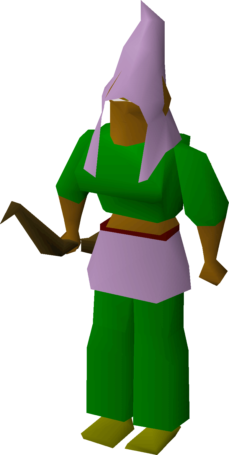 Gnome Woman 2 - Elkoy Osrs (776x1538), Png Download