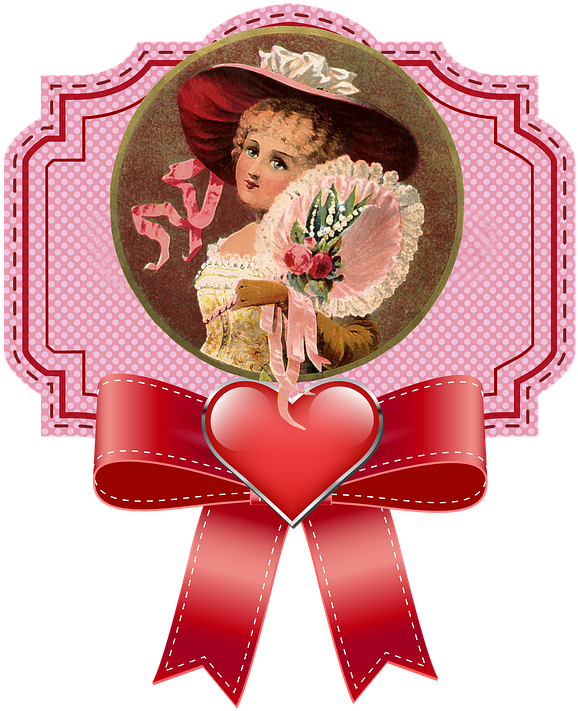 Woman, Label, Rosa, Vintage, 1920, Lady, Old, Girl - Illustration (630x720), Png Download