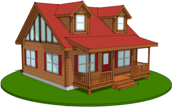 Mountaineer Deluxe - House (640x445), Png Download