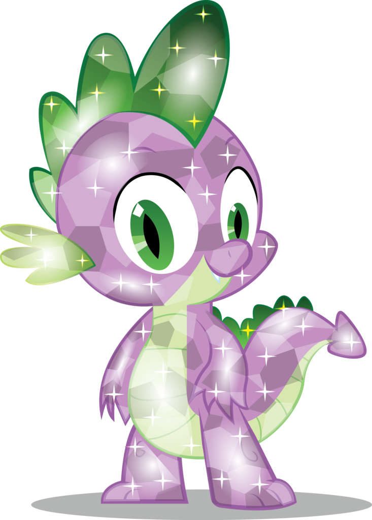 Infinitewarlock, Crystallized, Crystal Spike, Safe, - My Little Pony Crystal Spike (733x1024), Png Download