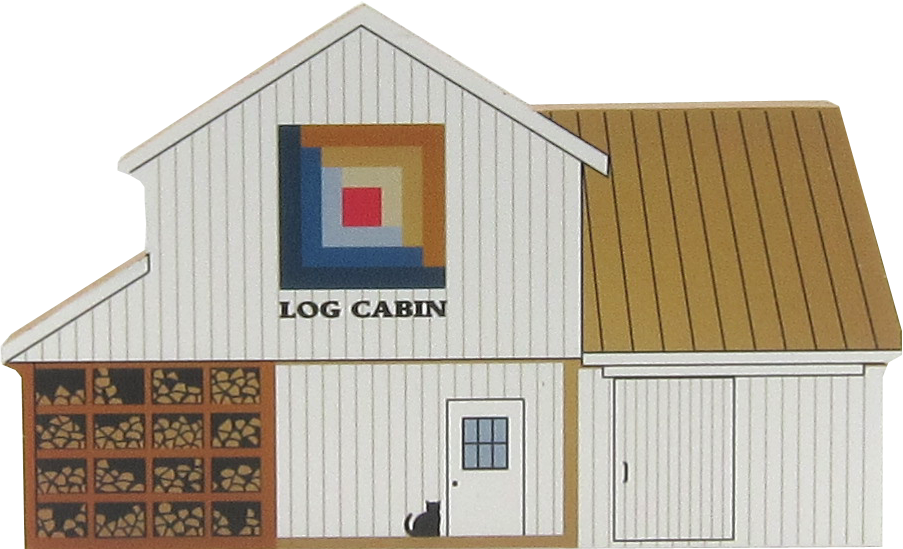 *save $2* Log Cabin Quilt Barn - Log Cabin Barn Quilt Pattern (903x549), Png Download