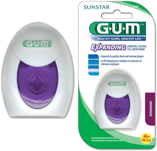 Sunstar Expanding Floss - Butler Gum Expanding Dental Floss (600x600), Png Download