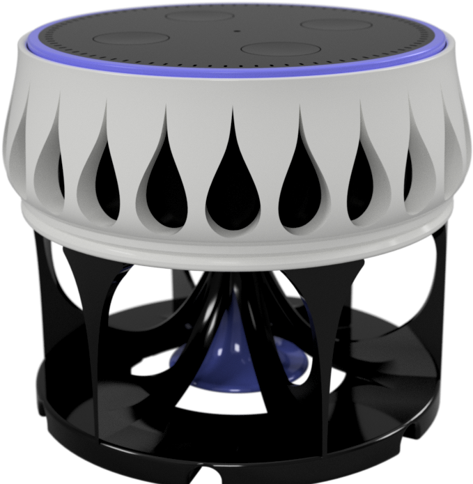 Amazon Echo Dot V2 Acoustic Stand - Bar Stool (1518x853), Png Download