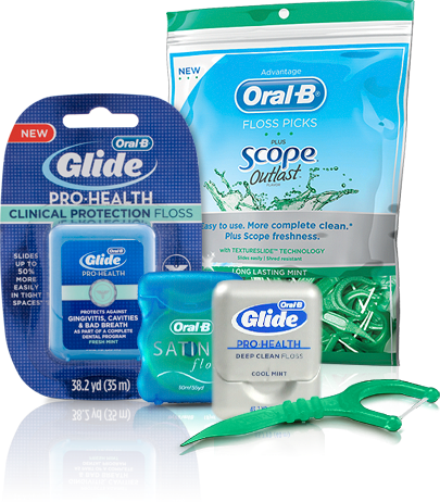 Dare You To - Oral B Glide Floss Pick (405x462), Png Download