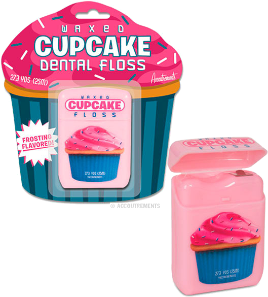 Cupcake Flavored Dental Floss - Flavored Floss (600x600), Png Download