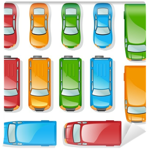 Cars And Minibuses - Visão Superior (400x400), Png Download