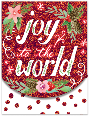 Joy To The World Pocket Note Pad - Molly & Rex Note Holiday Pocket Pad Joy To The (600x600), Png Download