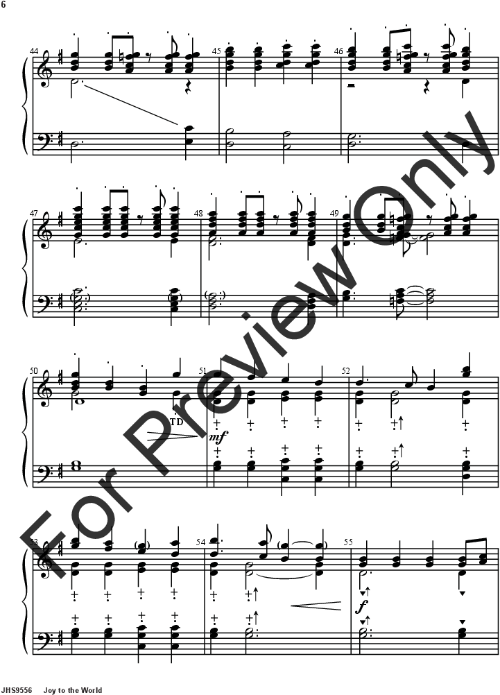Joy To The World Thumbnail - Sheet Music (816x1056), Png Download