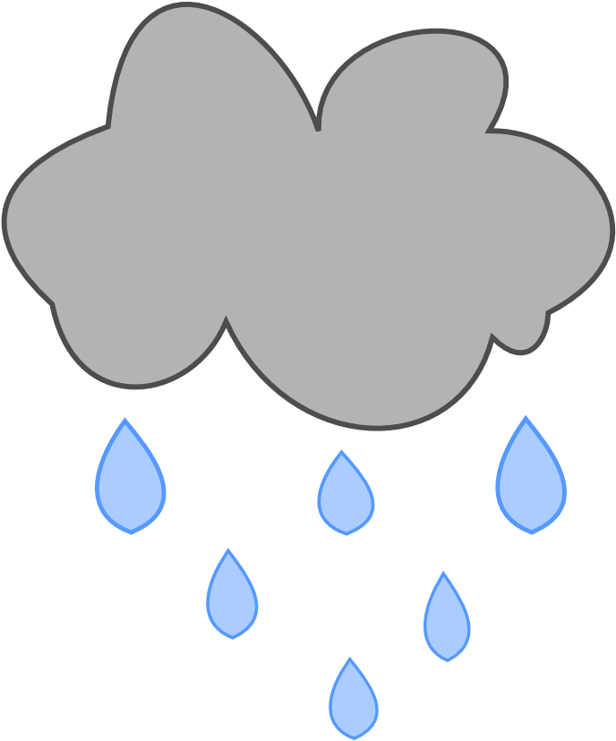 Rain Maker's Cutie Mark By Dizzykat28560 On Deviantart - ฝน การ์ตูน Png (744x1052), Png Download