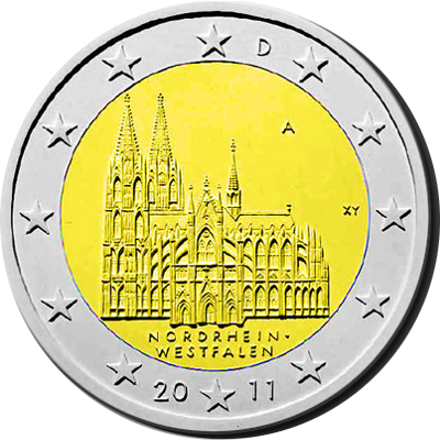 The European Union Is Facing A Crisis Because Of The - 2 Euromunten Duitsland 2011 (400x400), Png Download