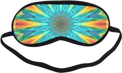 Aqua Gold Joy To The World Flowers, Zen Rainbow Sleeping - Sharingan Sleeping Mask (500x500), Png Download