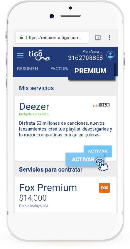 Deezer Premium Activar - Deezer (442x861), Png Download
