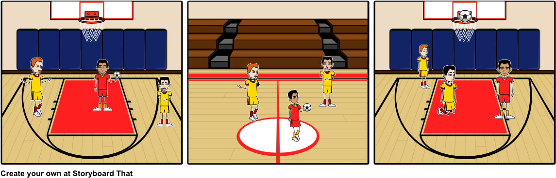Basketball Players - Cartoon (1164x385), Png Download