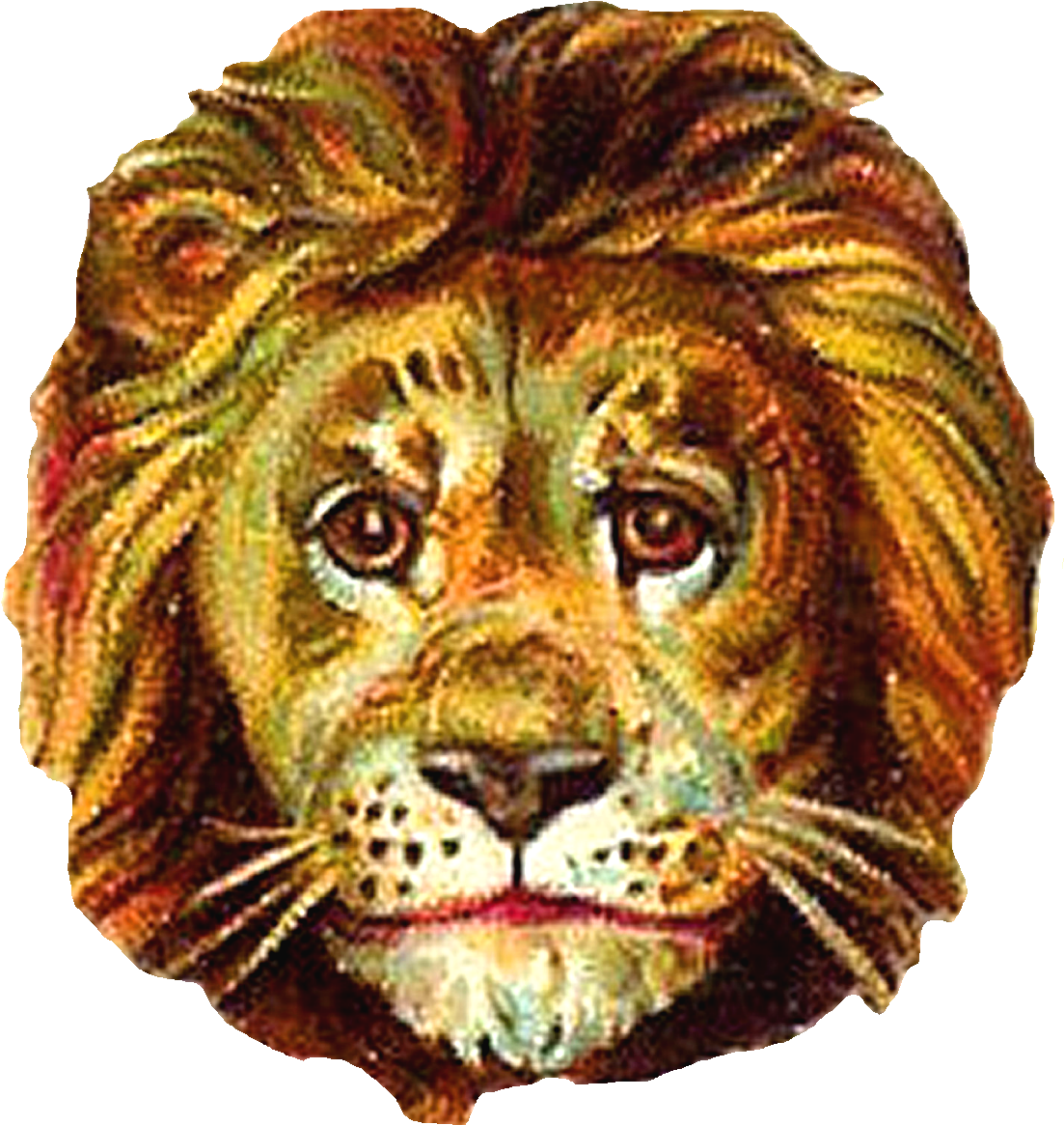 Lion Head Png Download - Masai Lion (1298x1387), Png Download