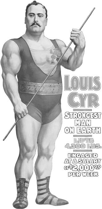 Bleed Area May Not Be Visible - Strongest Man On Earth - Vintage Strongman (583x700), Png Download