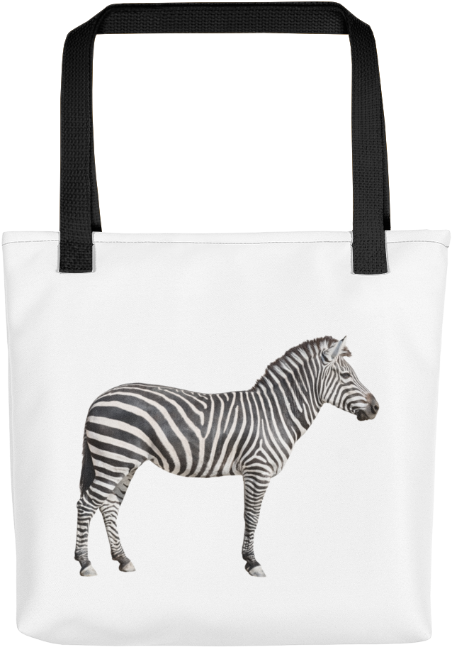 Zebra Print Tote Bag - Travel Quote Bag (1000x1000), Png Download