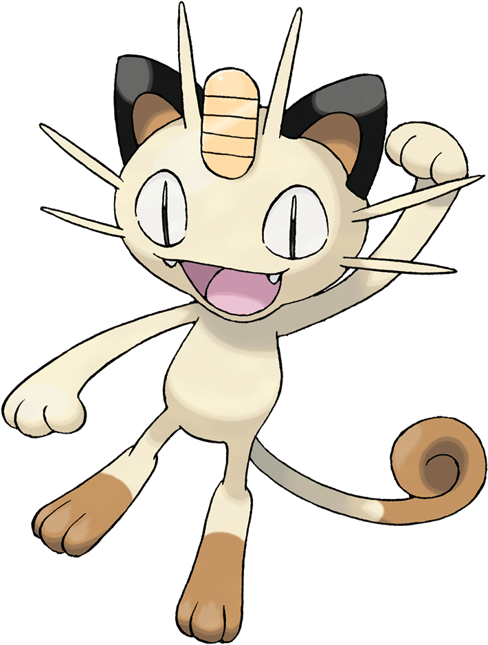 Games - Pokemon - Pokemon Meowth (759x960), Png Download