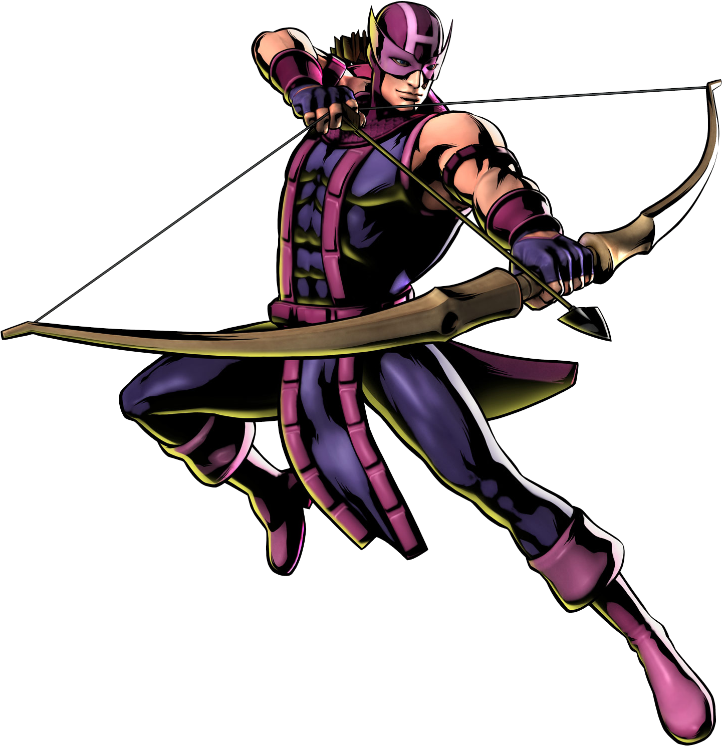 Hawkeye Png Pic - Ultimate Marvel Vs Capcom 3 (1564x1600), Png Download