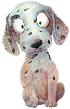 Dalmatian Puppy Png (390x390), Png Download