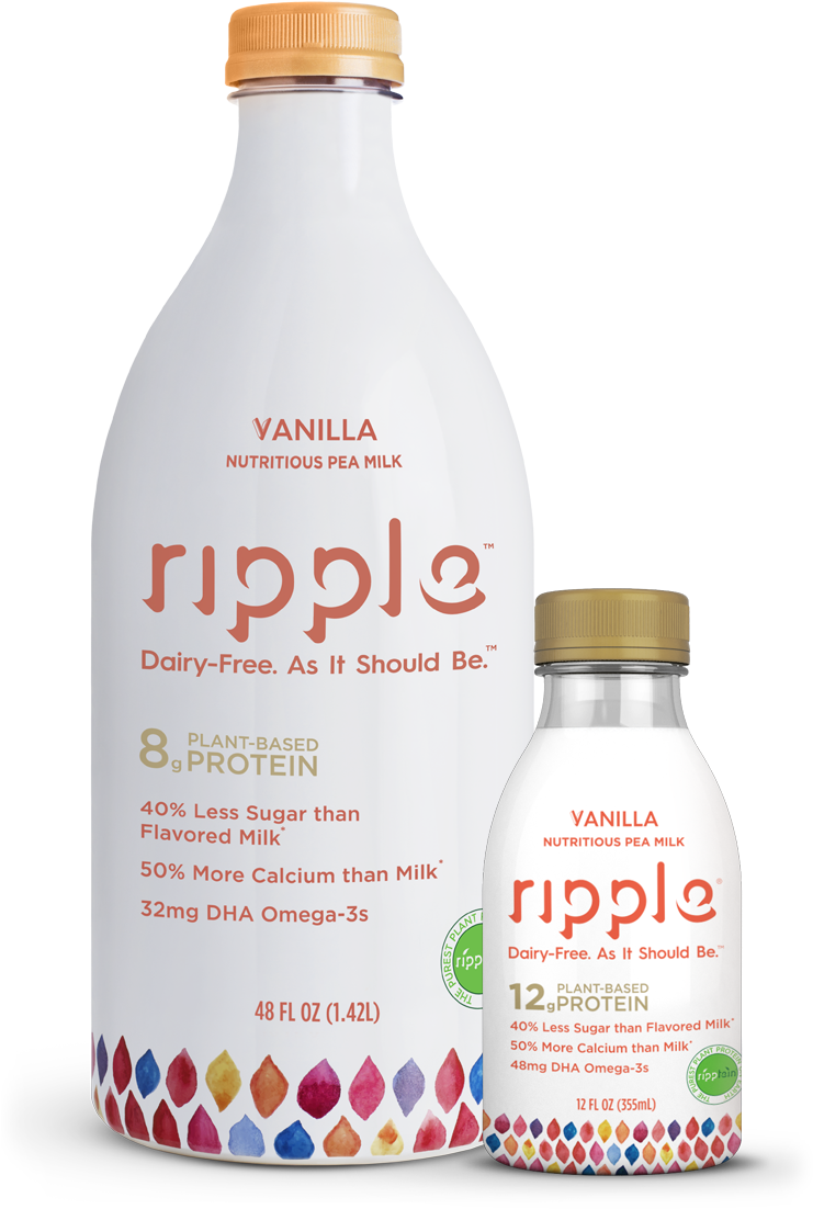 Ripple Vanilla Pea Milk (740x1130), Png Download