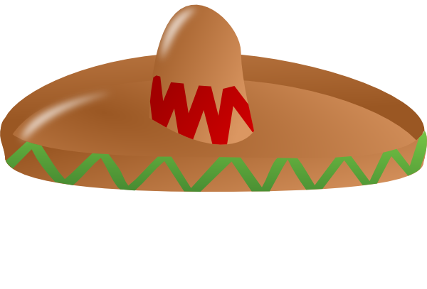 Sombrero Clip Art At Clker - Sombrero Clipart Png (600x407), Png Download