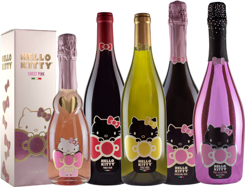 A Hello Kitty Bullet Train Is Coming To Japan & The - Hello Kitty Wine Collection (500x500), Png Download