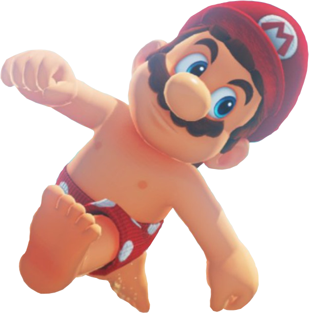 Here's Mario In A Sombrero And Mario In Only Shorts - Super Mario Odyssey (nintendo Switch) (1200x800), Png Download