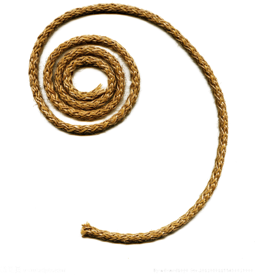 Rope String Twine Omnom Cutherope - Horloge Murale Moderne À Effet De Corde Enroulée En (858x1024), Png Download