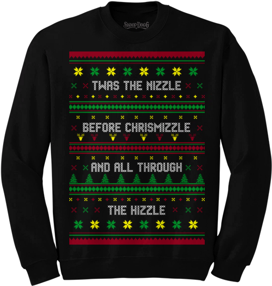 Christmizzle Sweater - Snoop Dogg Christmas Jumper (705x632), Png Download