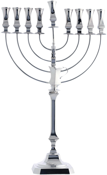 Close Bagatel Silver Menorah - Baked Goods (585x778), Png Download