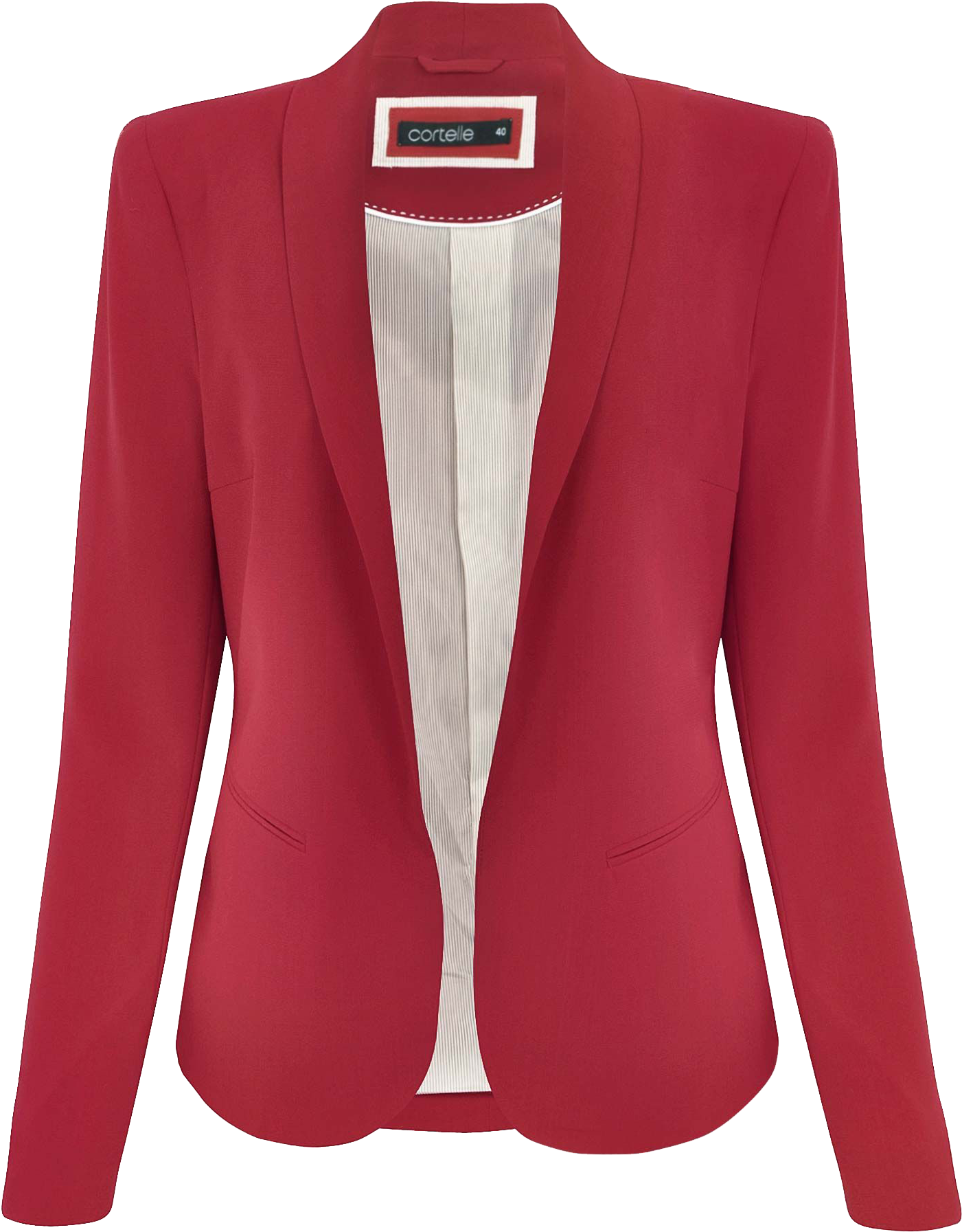 Blazer Feminino Sem Gola (1640x1900), Png Download