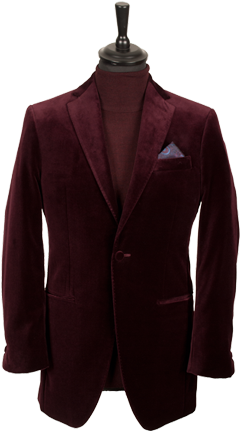 Maroon Velvet Blazer - Kiton Sweater Full Zip 80% Cashmere 20% Silk Size 40 (268x480), Png Download