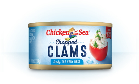 Chopped Clams - Chicken Of The Sea Whole Baby Clam - 10 Oz. (467x282), Png Download